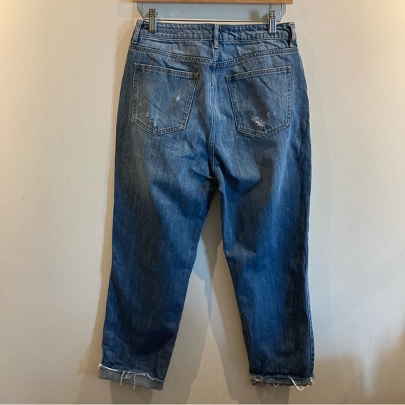 PACSUN Sz 28 Mom Style  Mid Wash Distressed 5 Pocket Jeans - Picture 5 of 13